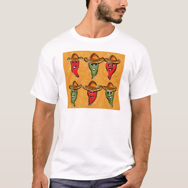 Camiseta Pimientos del Cinco de Mayo (Anverso)