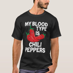 Camiseta Pimientos Picantes Chili Rojo Comida Mexicana Pica