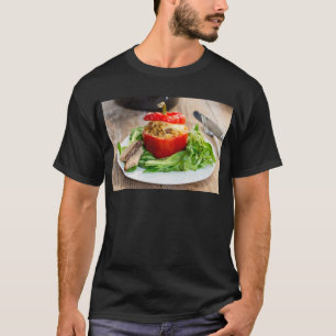 Camiseta Pimientos rellenos al horno con salsa de carne y q