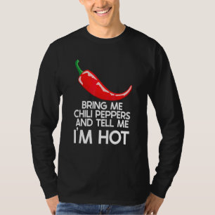 Camiseta Pimientos rojos secos Carolina Reaper Comida pican