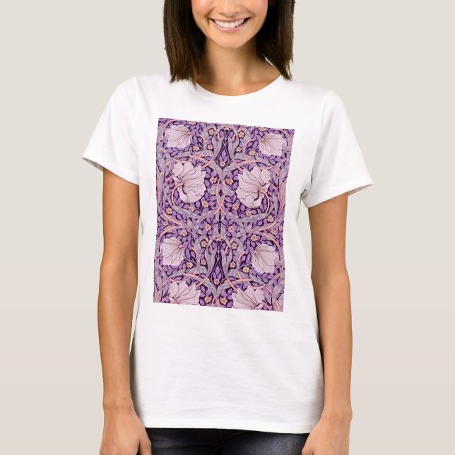 Camiseta Pimpernel Purple, William Morris (Anverso)