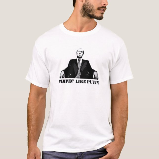 CAMISETA PIMPIN TIENEN GUSTO DE PUTIN (Anverso)