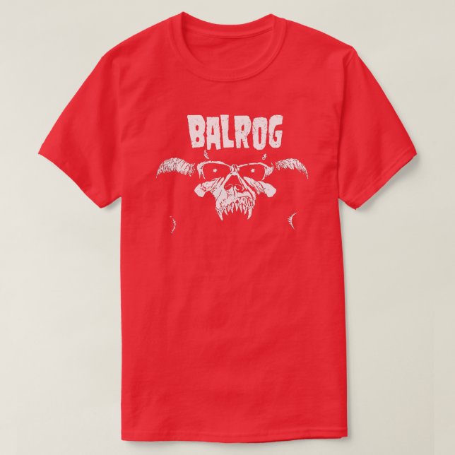 Camiseta Pin de impresión negro de Balrog (Diseño del anverso)