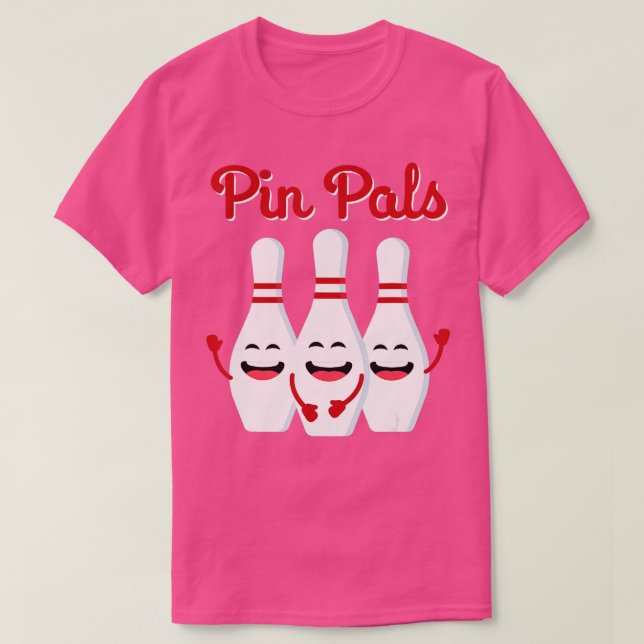 Camiseta Pin Pals Cute Bowling Para Hombres Mujeres Y Niños (Diseño del anverso)
