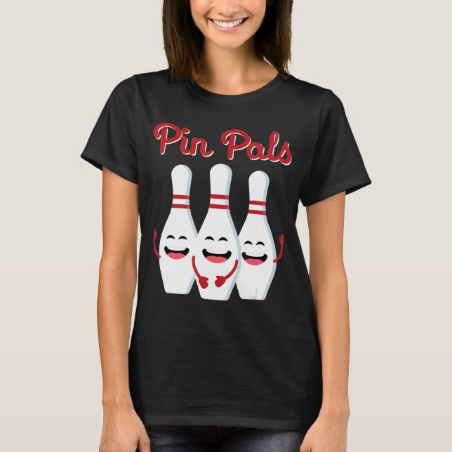 Camiseta Pin Pals Cute Bowling Para Hombres Mujeres Y Niños (Anverso)