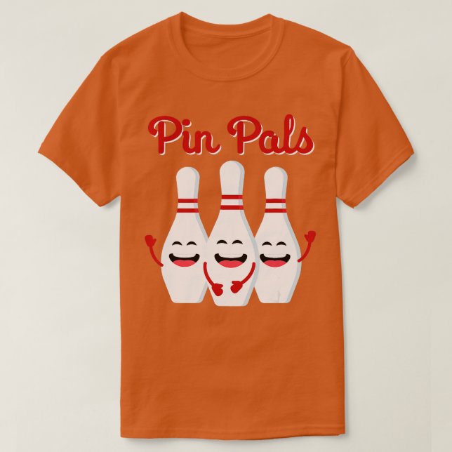 Camiseta Pin Pals Cute Bowling Para Hombres Mujeres Y Niños (Diseño del anverso)