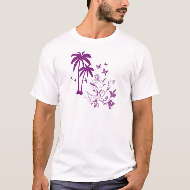 Camiseta Pin-Para arriba de la playa (Anverso)