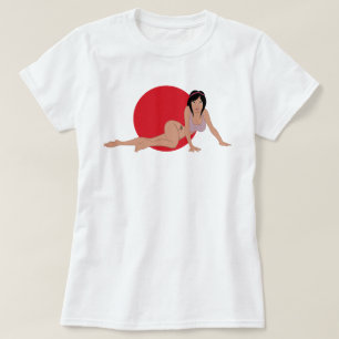 Camiseta Pin-Para arriba T-Shrit del dibujo animado