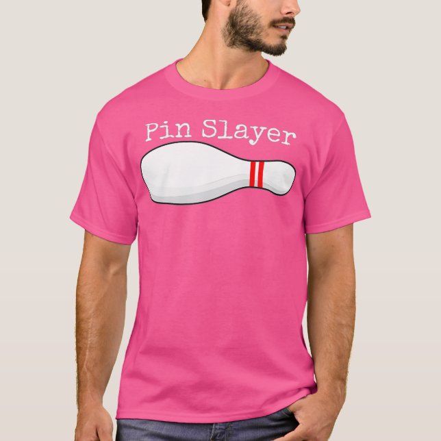 Camiseta Pin Slayer Bowling Funny Graphic Strikes Turkeys (Anverso)