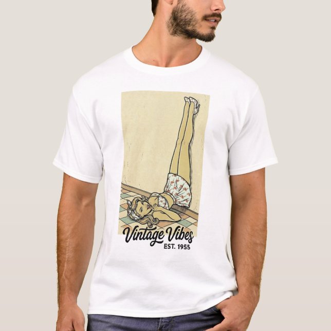 Camiseta Pin-Up Flamingo Crush (Anverso)