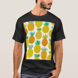 Camiseta Piña Aislada: Patrón Vintage Sin Marea.