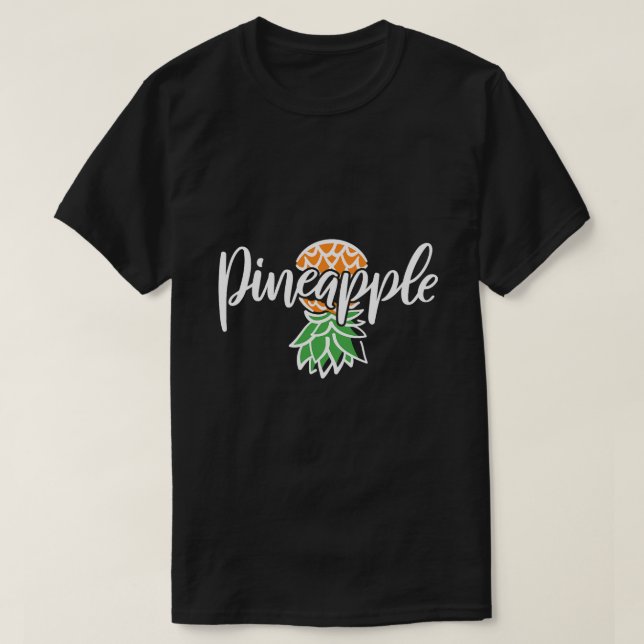 Camiseta Piña arriba abajo 3 (Diseño del anverso)