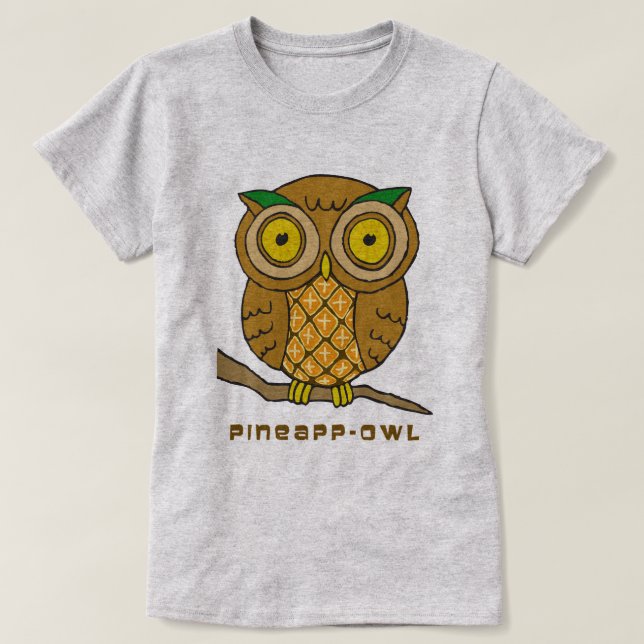 Camiseta Piña-búho (Diseño del anverso)