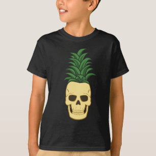 Camiseta Piña Calavera Divertida y Espeluznante