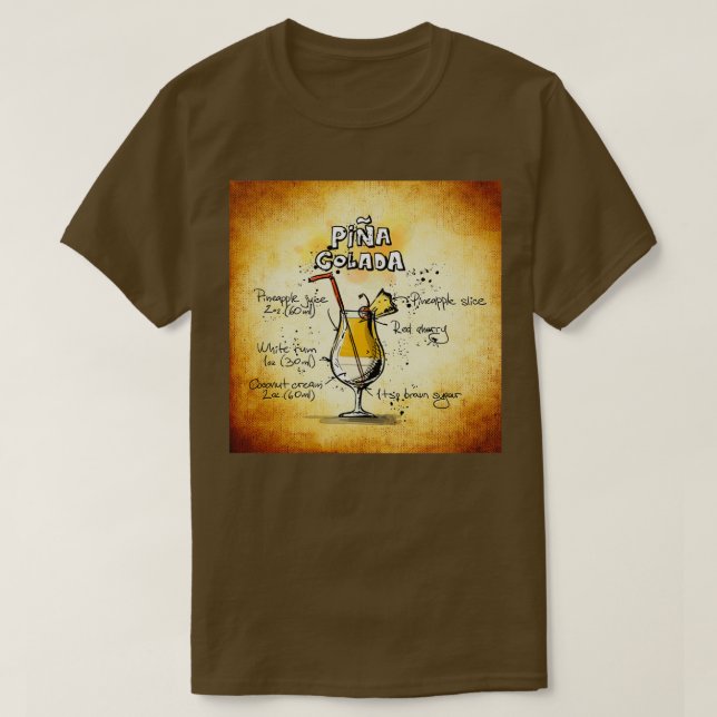 Camiseta Pina Colada (Diseño del anverso)