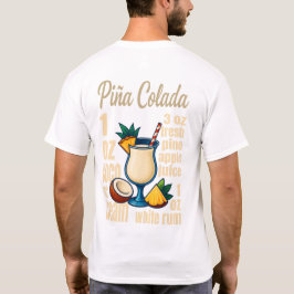 Camiseta Piña Colada T-Shirt – Tropical Rum Cocktail