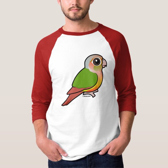Camiseta Piña Conure Verde-cheeked de Birdorable (Anverso)