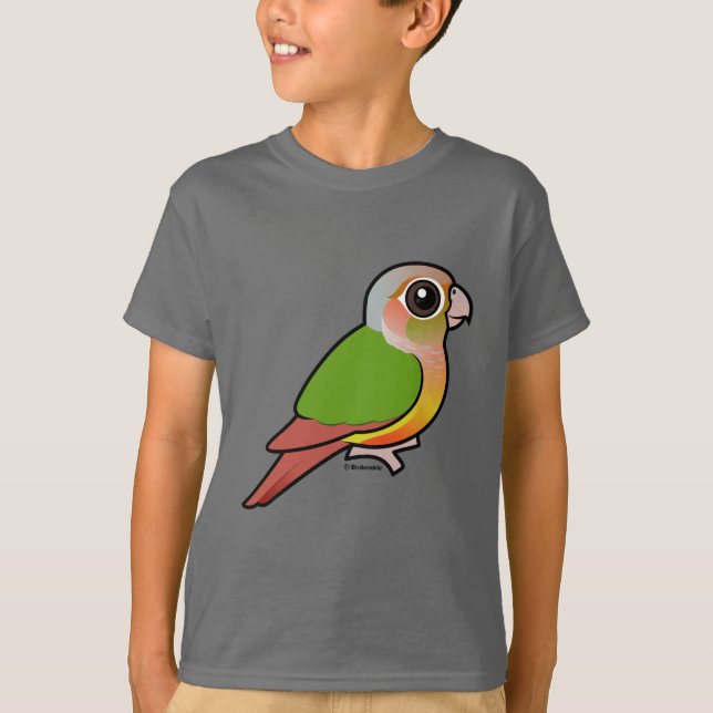 Camiseta Piña Conure Verde-cheeked de Birdorable (Anverso)