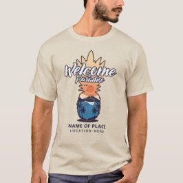 Camiseta Piña de bienvenida ropa de texto personalizado
