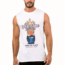 Piña de bienvenida ropa de texto personalizado