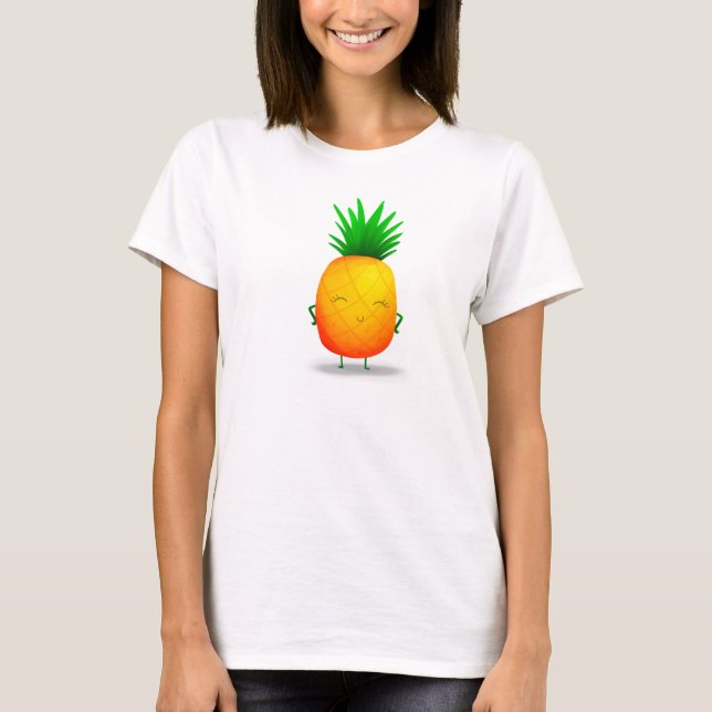 Camiseta piña de caracteres :o (Anverso)