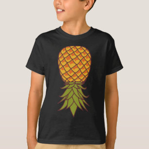 Camiseta Piña de estilo de vida hawaiano al revés tropical