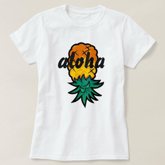 Camiseta Piña de la hawaiana (Diseño del anverso)
