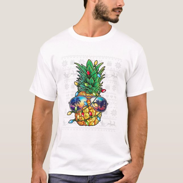 Camiseta Piña de Navidad Fea (Anverso)