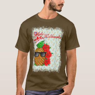Camiseta Piña de Navidades de Hawái Mele Kalikimaka 
