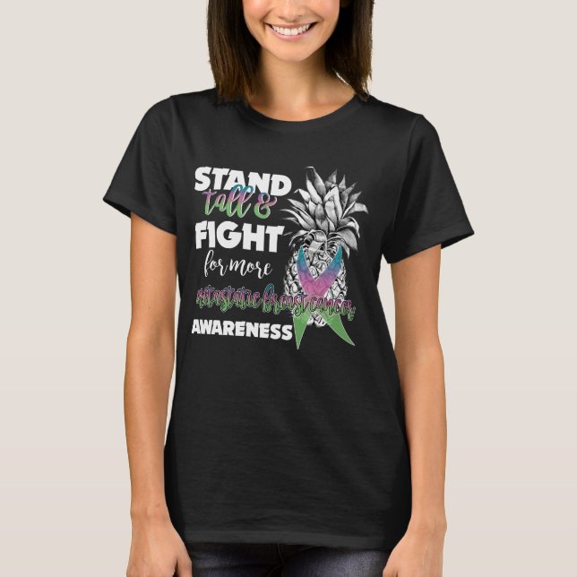 Camiseta Piña de piña de reconocimiento metastásico del cán (Anverso)
