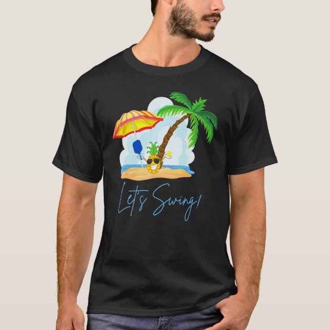 Camiseta Piña de piña divertida de bolas de verano (Anverso)