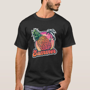 Camiseta Piña De Verano En Las Gafas De Sol En El Pineap Tr