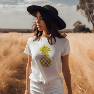 Camiseta Piña dorada