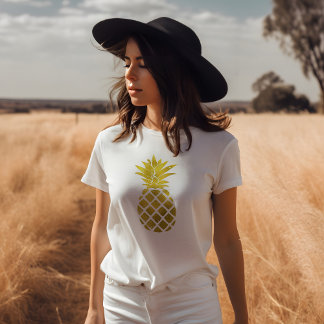 Camiseta Piña dorada