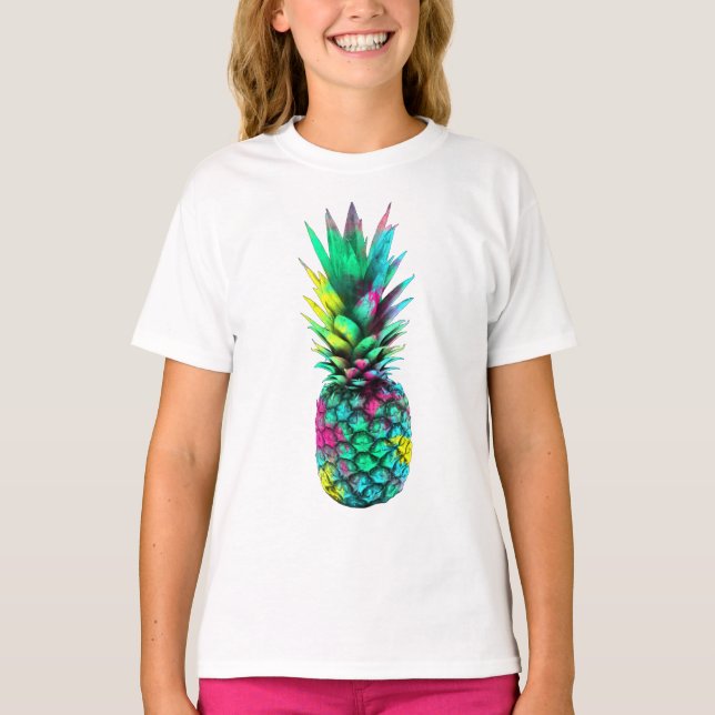 Camiseta piña exótica de la fruta (Anverso)