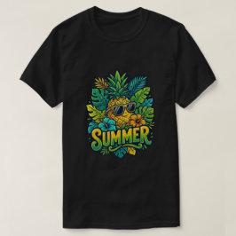 Camiseta Piña Fresca con Gafas de Sol - verano adorable