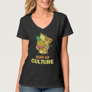 Camiseta Piña Hawaii Pizza Ham Hombre De Cultura