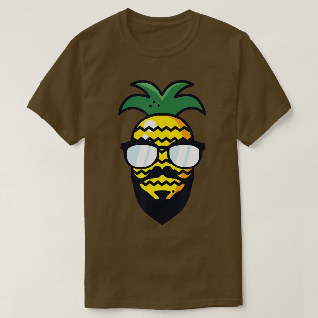 Camiseta Piña hipster (Diseño del anverso)