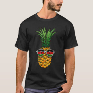 Camiseta Piña keniana Bandera keniana gafas de sol verano
