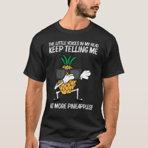 Camiseta Piña Para Hombres Fruta Verano