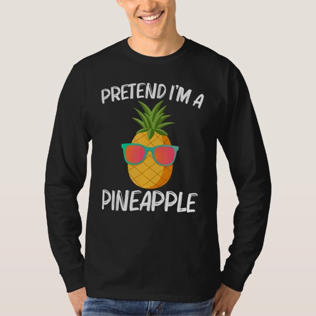 Camiseta Piña Para Hombres Mujeres Gafas De Sol De Verano D (Anverso)