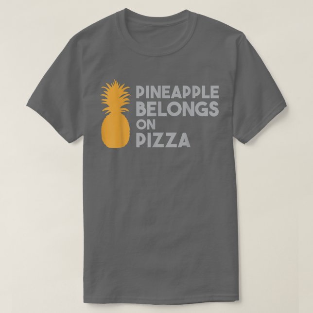 Camiseta Piña pertenece a la pizza diciendo humor a Hawaii  (Diseño del anverso)
