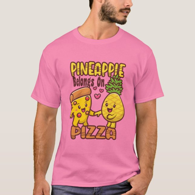 Camiseta Piña pertenece a la pizza hawaiana - pizza hawaian (Anverso)
