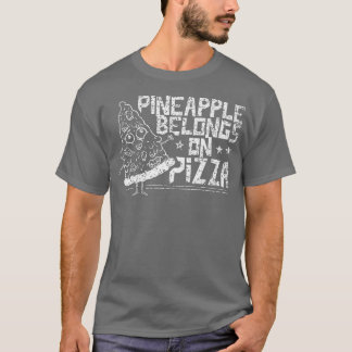 Camiseta Piña Pertenece A La Pizza Que Dice Humor Hawaii 45