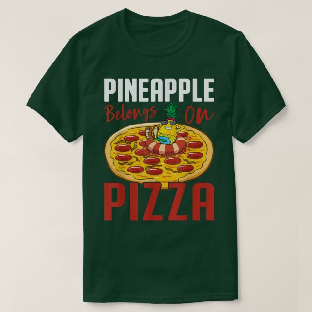 Camiseta Piña Pertenece A Pizza Funny Pizzaholic 130128 (Diseño del anverso)