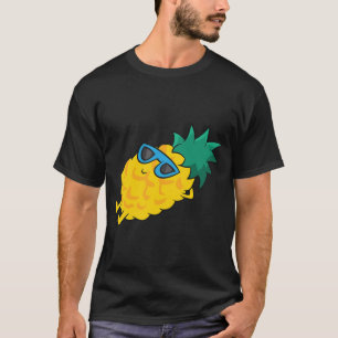 Camiseta Piña Piña Fruta Veraniega Gafas De Sol Cuta Piña