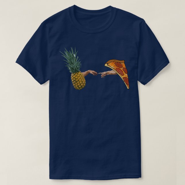 Camiseta Piña sobre la creación de pizza: una pieza maestra (Diseño del anverso)