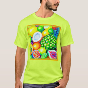 Camiseta Piña y fruta tropical. ¡Hazte con una en Zazzle