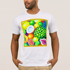 Camiseta Piña y fruta tropical. ¡Hazte con una en Zazzle
