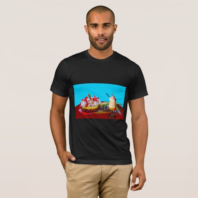 Camiseta Piña y helado con un batido de fruta (Anverso completo)